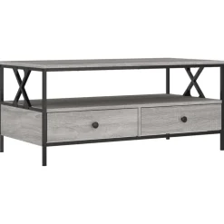 vidaXL Couchtisch Grau Sonoma 100x51x45 cm Holzwerkstoff