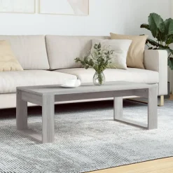 vidaXL Couchtisch Grau Sonoma 102x50x35 cm Holzwerkstoff