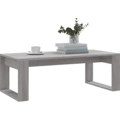 vidaXL Couchtisch Grau Sonoma 102x50x35 cm Holzwerkstoff