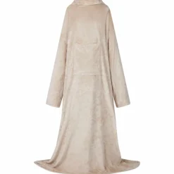 vidaXL Decken-Hoodie Beige F Flanell