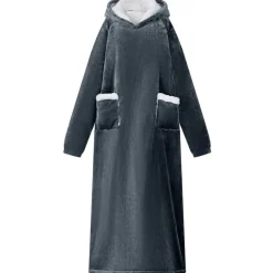vidaXL Decken-Hoodie Marineblau M Fleece und Flanell