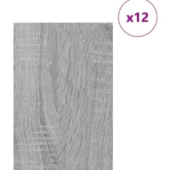 vidaXL Dekoplatten 12 pcs Graues Sonoma 40 x 60 x 0.27 cm