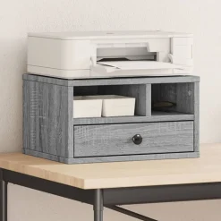 vidaXL Druckerständer Grau Sonoma 40x32x22,5 cm Holzwerkstoff