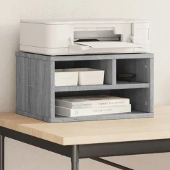 vidaXL Druckerständer Grau Sonoma 40x32x22,5 cm Holzwerkstoff