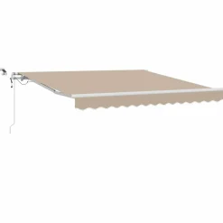 vidaXL Einziehbare Markise Beige 300 x 250 cm Polyester und Metall