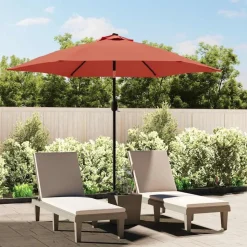 vidaXL Ersatzbezug für Sonnenschirm Terracotta-Rot 300 cm