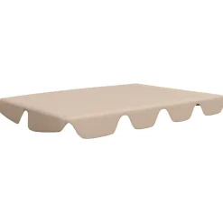 vidaXL Ersatzdach für Hollywoodschaukel Beige 188/168x145/110 cm