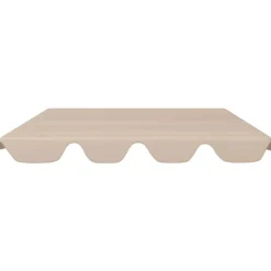 vidaXL Ersatzdach für Hollywoodschaukel Beige 188/168x145/110 cm
