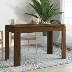 vidaXL Esstisch Braun Eichen-Optik 120x60x76 cm Holzwerkstoff