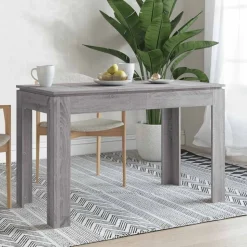 vidaXL Esstisch Grau Sonoma 120x60x76 cm Holzwerkstoff