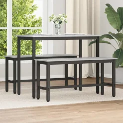 vidaXL Esstischbank Graues Sonoma 100 x 32,5 x 48,5 cm