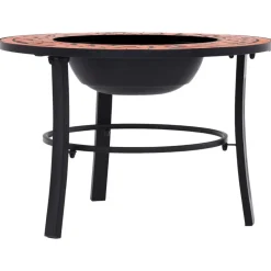vidaXl Feuerstelle Mosaik Keramik Terracotta 68 cm