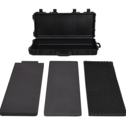 vidaXL Flugkoffer mit Rollen Schwarz 96x42x16 cm PP