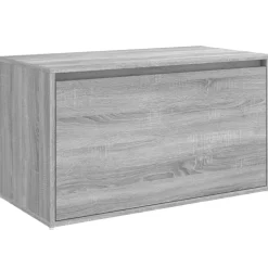 vidaXL Flurbank 80x40x45 cm Grau Sonoma Holzwerkstoff