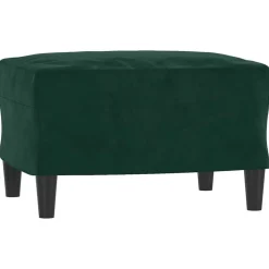 vidaXL Fußhocker Dunkelgrün 60x50x41 cm Samt