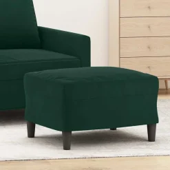 vidaXL Fußhocker Dunkelgrün 60x50x41 cm Samt