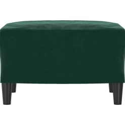 vidaXL Fußhocker Dunkelgrün 60x50x41 cm Samt