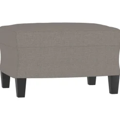 vidaXL Fußhocker Taupe 60x50x41 cm Stoff