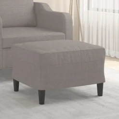 vidaXL Fußhocker Taupe 60x50x41 cm Stoff