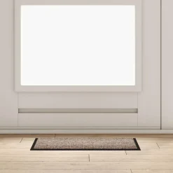 vidaXL Fußmatte Beige 60 x 40 x 1,2 cm Teddystoff