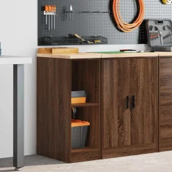 vidaXL Garagen-Aufbewahrungsschrank 30x51x85 cm Massivholz Kiefer
