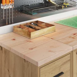 vidaXL Garagenschränke 2 Stk. Artisan-Eiche Holzwerkstoff