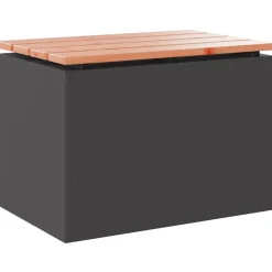vidaXL Gartenbank Schwarz 60 x 40 x 43 cm