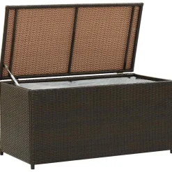 vidaXL Gartenbox Poly Rattan 100x50x50 cm Braun