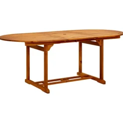 vidaXL Gartentisch (150-200)x100x75 cm Massivholz Akazie