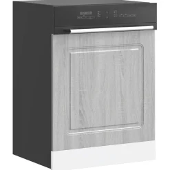 vidaXL Geschirrspülerblende Kalmar Grau Sonoma 60x1,5x67 cm
