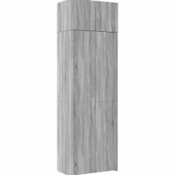 vidaXL Hochschrank Grau Sonoma 70x42,5x225 cm Holzwerkstoff