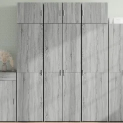 vidaXL Hochschrank Grau Sonoma 70x42,5x225 cm Holzwerkstoff