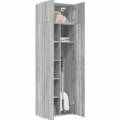 vidaXL Hochschrank Grau Sonoma 70x42,5x225 cm Holzwerkstoff