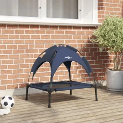 vidaXL Hundebett Marineblau 62 x 48 x 61 cm Stahl