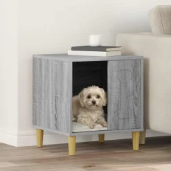 vidaXL Hundehütte Graues Sonoma 44 x 42 x 49 cm Holzwerkstoff