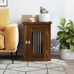 vidaXL Hundekäfig im Möbelstil Braun Eichen-Optik 45x62x59 cm