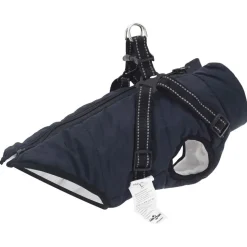 vidaXL Hundemantel Marineblau L32 Fleece und Polyester