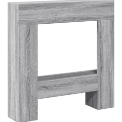 vidaXL Kaminumrandung Grau Sonoma 81x18x82 cm Holzwerkstoff