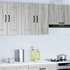 vidaXL Küchen-Hängeschrank Kalmar Grau Sonoma Holzwerkstoff