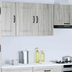 vidaXL Küchen-Hängeschrank Kalmar Grau Sonoma Holzwerkstoff