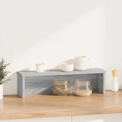 vidaXL Küchenregal Stapelbar Grau Sonoma 50x15x16 cm Holzwerkstoff