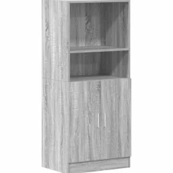 vidaXL Küchenschrank Grau Sonoma 57x41,5x131,5 cm Holzwerkstoff
