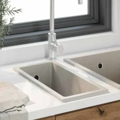 vidaXL Küchenspüle Beige 21 x 44 x 14 cm Granit