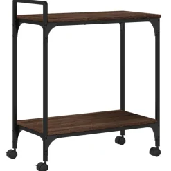 vidaXL Küchenwagen Braun Eichen-Optik 60,5x31x72,5 cm Holzwerkstoff