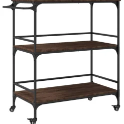 vidaXL Küchenwagen Braun Eichen-Optik 100,5x50x105 cm Holzwerkstoff