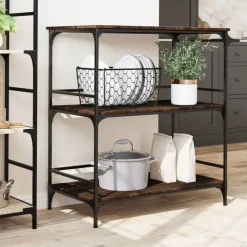 vidaXL Küchenwagen Braun Eichen-Optik 100,5x50x105 cm Holzwerkstoff