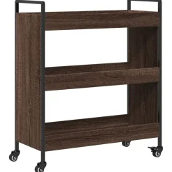 vidaXL Küchenwagen Braun Eichen-Optik 70x30x82 cm Holzwerkstoff