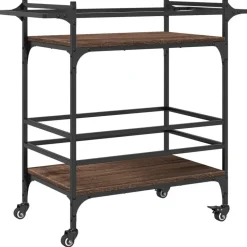 vidaXL Küchenwagen Braun Eichen-Optik 82x40x78,5 cm Holzwerkstoff