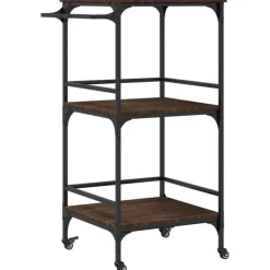 vidaXL Küchenwagen Braun Eichen-Optik 60,5x50x105 cm Holzwerkstoff