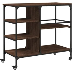 vidaXL Küchenwagen Braun Eichen-Optik 100x45x89,5 cm Holzwerkstoff